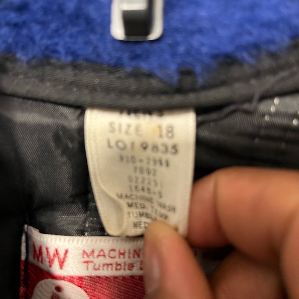 70’s Vintage unisex teens JCPenney Snowmobile Apparel Snowsuit blue and red - Picture 3 of 12